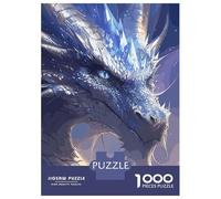 Puzzle Da 1000 Pezzi Per Adulti Eye Blue Dragon Puzzle Giochi Divertenti Un'opera D'arte Offerta Come Regalo Per Tutta La Famiglia 70x50cm/1000pcs