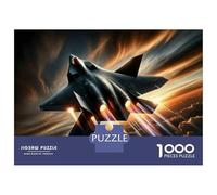 Puzzle Da 1000 Pezzi Per Adulti F-22 Raptor Fighter Jet Puzzle Per Adulti Gioco Pratico Vacanza A Casa Passatempo Riduzione Dello Stress Regali 70x50cm/1000pcs