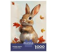 Puzzle Da 1000 Pezzi Per Adulti Fall Forest Rabbit Puzzle Per Adulti Giocattoli Antistress Sfida Difficile Difficile E Sfida 38x26cm/1000pcs