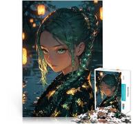 Puzzle da 1000 pezzi per adulti Fanciulla di mezzanotte Difficile da completare ma divertente e umoristico Decorazione d'arte per la casa 38x26cm