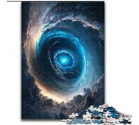 Puzzle da 1000 pezzi per adulti,fantasia colorata,buco nero cosmico,in legno come decorazione fai da te o regalo di compleanno,50x75cm,gioco rompicapo per adolescenti regalo di Natale