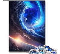 Puzzle da 1000 pezzi per adulti, fantasia colorata, buco nero cosmico, in legno, perfetto regalo di Natale e Capodanno, regalo per le feste, 50x75cm, coinvolgente attività di gioco per la famiglia