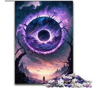 Puzzle da 1000 pezzi per adulti,fantasia colorata,buco nero cosmico,in legno,regalo per uomini e donne,per tutti i giorni e per occasioni speciali,50x75cm,per compleanni,feste e occasioni speciali