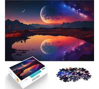 Puzzle da 1000 pezzi per adulti Fantasia dell'Anello Spaziale Vacanza a casa: uccidere il tempo Migliorare l'amore tra le coppie 38x26cm