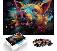 Puzzle da 1000 pezzi per adulti, fantasia maiale, gioco a quiz 26 x 38 cm, rafforza l'amore tra coppie per adolescenti dai 14 anni in su