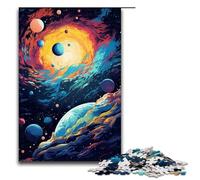 Puzzle da 1000 pezzi per adulti fantasia pianeta colorato puzzle educativo gioco educativo per compleanno Natale 75x50 cm
