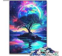 Puzzle da 1000 pezzi per adulti, fantastici puzzle con tema fantasy al neon, dimensioni 38x26cm, gioco interattivo per famiglie, decorazioni fai da te per la casa, regalo rompicapo