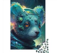 Puzzle da 1000 pezzi per adulti, fantastici puzzle quadrati in legno a forma di koala, puzzle con pezzi unici, giochi educativi divertenti, giocattoli, 1000 pezzi (75x50 cm)