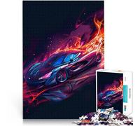 Puzzle da 1000 pezzi per adulti, fantastico gioco di puzzle di auto sportive, aiuta il cervello ad allenare i giocattoli che creano dipendenza per promuovere la pazienza, 26 x 38 cm