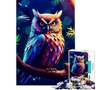 Puzzle da 1000 pezzi per adulti fantastico puzzle a forma di gufo analisi e logica difficile e stimolante gioco educativo per tutta la famiglia 38x26cm