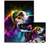 Puzzle da 1000 pezzi per adulti Fantasy Beagle Puzzle difficili per adulti Regalo perfetto per la festa della mamma, compleanni, Natale 26X38CM/10,23x14,96 pollici