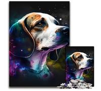 Puzzle da 1000 pezzi per adulti Fantasy Beagle Puzzle in legno Gioco interattivo per famiglie, sfida mentale, giocattolo educativo 50x75CM/19,68x29,52 pollici