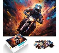 Puzzle da 1000 pezzi per adulti Fantasy Biker, puzzle educativo, gioco di famiglia, 26 x 38 cm, con poster e quiz abbinati