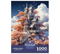 Puzzle Da 1000 Pezzi Per Adulti Fantasy Castle in The Sky-1 Puzzle Per Adulti Gioco Rompicapo Per Divertimento in Famiglia Regali Di Natale E Compleanno 70x50cm/1000pcs