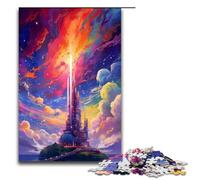 Puzzle da 1000 pezzi per adulti Fantasy Castle The Island Puzzle Gioco impegnativo Un'opera d'arte Adatto per adolescenti dai 14 anni in su 75x50 cm