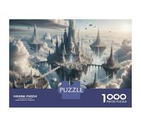 Puzzle Da 1000 Pezzi Per Adulti Fantasy Cloud Cityscape Puzzle Giochi Rilassanti Taglio Di Precisione Regali Unici Per Compleanni E Occasioni Speciali 52x38cm/1000pcs