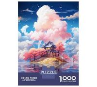 Puzzle Da 1000 Pezzi Per Adulti Fantasy Cloud House Reflection Puzzle Per Adulti Giochi Rilassanti Regali Per Donne Divertimento A Casa Attività, 52x38cm/1000pcs