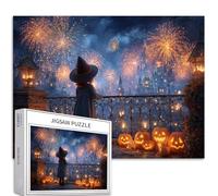 Puzzle da 1000 pezzi per adulti fantasy Halloween Art puzzle impegnativo giochi di attività familiari colorati fai da te per la decorazione della casa regali 68 x 50 cm