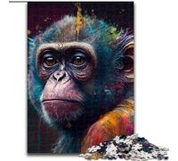 Puzzle da 1000 pezzi per adulti Fantasy Monkey, puzzle da 1000 pezzi, idea regalo unica per la casa fai da te (dimensioni 26x38cm)