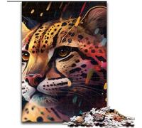Puzzle da 1000 pezzi per adulti Fantasy Ocelot Puzzle difficili per adulti dimensioni 50x75cm Perfetto per Halloween, Natale, regalo di compleanno