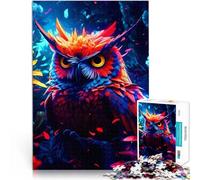 Puzzle da 1000 pezzi per adulti Fantasy Owl Spielzeug-Intellektuelles Spiel denn eignet sich ideal als Geschenk für die ganze Familie52x38cm