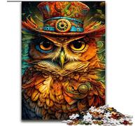 Puzzle da 1000 pezzi per adulti Fantasy Owl3, puzzle in legno per adulti, decorazione per la casa e gioco interattivo per famiglie, (dimensioni 26x38cm)