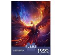Puzzle Da 1000 Pezzi Per Adulti Fantasy Phoenix Bird Fire Puzzle Per Adulti Gioco Rompicapo Per Migliorare La Memoria Regali Per Amici E Familiari 52x38cm/1000pcs