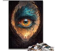 Puzzle da 1000 pezzi per adulti Fantasy Phoenix Eye in legno, divertente regalo e attività per la casa 50x75cm per arredamento, allenamento del cervello e regali per le feste