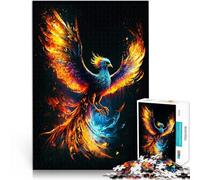 Puzzle da 1000 pezzi per adulti Fantasy Phoenix Fire Difficile da completare ma divertente e umoristico Gioco educativo per compleanno e Natale 75x50cm