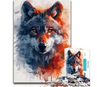 Puzzle da 1000 pezzi per adulti Fantasy Wolf, giocattoli educativi per l'apprendimento, giochi per famiglie, migliorano l'amore tra coppie, 50x75cm