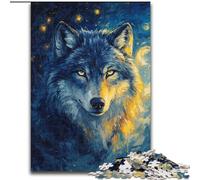 Puzzle da 1000 pezzi per adulti Fantasy Wolf Puzzle da 1000 pezzi, regalo perfetto per l'arredamento della casa, divertimento in famiglia, età 14+ (dimensioni 26x38cm)