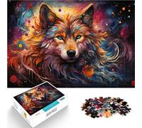 Puzzle da 1000 pezzi per adulti Fantasy Wolf, puzzle impossibile con parti completamente intrecciate a caso, per adolescenti dai 14 anni in su, 26 x 38 cm