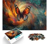 Puzzle da 1000 pezzi per adulti Farfalla nel turbine Difficile da completare ma divertente e umoristico Regalo di compleanno, regali, arte murale 38x26cm