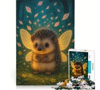 Puzzle da 1000 pezzi per adulti Fata riccio nella foresta incantata gioco rompicapo divertente antistress ogni pezzo è unico 38x26cm