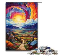 Puzzle da 1000 pezzi per adulti fattoria circondata da schizzi Tante idee regalo colorate giocattoli educativi intellettuali e decomprimenti 75x50 cm