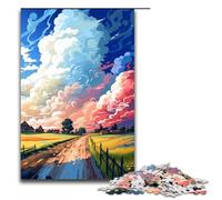 Puzzle da 1000 pezzi per adulti fattoria circondata da schizzi Tante idee regalo colorate giocattoli educativi intellettuali e decomprimenti 75x50 cm