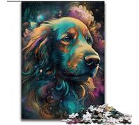 Puzzle da 1000 pezzi per adulti, favola del cane Golden Retriever, puzzle da 1000 pezzi per adulti, gioco rompicapo fai da te per la casa, per adolescenti, dimensioni 26X38cm