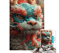 Puzzle da 1000 pezzi per adulti felice anno nuovo drago difficile e stimolante da assemblare gioco pratico adatto a persone dai 14 anni in su (50x75cm)