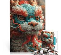 Puzzle da 1000 pezzi per adulti Felice anno nuovo drago Giocattoli educativi per l'apprendimento Giochi per famiglie grande regalo 38x26cm