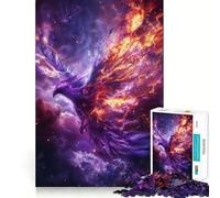 Puzzle da 1000 pezzi per adulti,fenice celeste,decorazione con tagli precisi,gioco di logica,svago e regalo festivo (38x52cm)