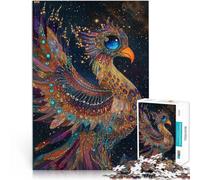 Puzzle da 1000 pezzi per adulti Fenice di cristallo Fatto di legno，per 14+ Antistress Sfida difficile Come regalo per tutta la famiglia e gli amici。misurare：50x75cm/19.68x29.52pollice