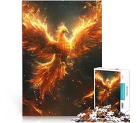 Puzzle da 1000 pezzi per adulti Fenice di fuoco per il giocattolo di sfida del gioco educativo Regalo di compleanno, regali, arte murale 50x70cm