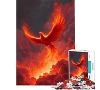 Puzzle da 1000 pezzi per adulti Fenice Infuocata che Risorge gioco educativo e stimolante un'opera d'arte un regalo perfetto per gli amanti del gioco (dimensioni 50x75cm)