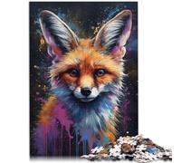 Puzzle da 1000 pezzi per adulti Fennek volpe gioco da colorare giocattolo per la famiglia, regalo per alleviare lo stress, vacanze a casa, tempo ucciso, 26 x 38 cm