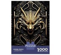 Puzzle Da 1000 Pezzi Per Adulti Ferocious Dragons Wrath Adolescenti Puzzle Giochi Per Famiglie Difficile Difficile Interazione Genitore-figlio 52x38cm/1000pcs