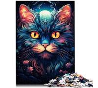 Puzzle da 1000 pezzi per adulti fiaba gatto chiaro di luna impegnativo gioco regali 26 x 38 cm ottimo regalo per tutta la famiglia