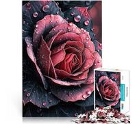 Puzzle da 1000 pezzi per adulti fiore di rosa neon Giocattoli educativi per l'apprendimento Giochi per famiglie Compleanno e regali unici 75x50cm