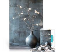 Puzzle da 1000 pezzi per adulti FIORI BIANCHI Giocattoli che creano dipendenza e sfidano l'intelligenza del cervello decorazione murale 38x26cm