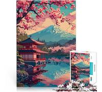 Puzzle da 1000 pezzi per adulti Fiori di ciliegio del Giappone Allena il tuo cervello e le tue mani Collezione di artisti, Belle arti 52x38cm