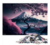 Puzzle da 1000 pezzi per adulti Fiori di ciliegio giapponesi Jigsaw Puzzle Regalo Puzzle in legno Puzzle educativoFamilyGame （Dimensioni 50x75cm）